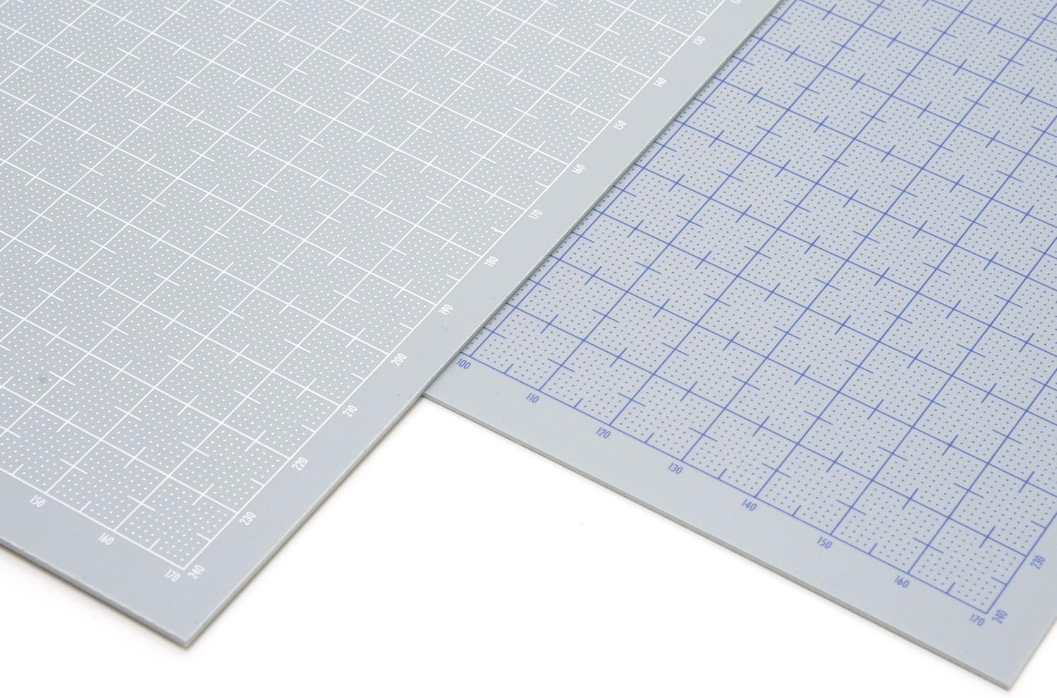 Wave OM-405 Material Series Plastic Plate B5 Gray 0.08 inch (2.0 mm) Thickness (with Graduations: White)