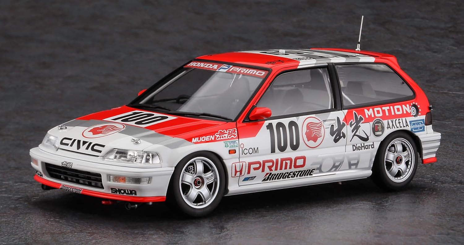 Hasegawa 20763 1/24 Idemitsu MOTION Mugen Civic (EF9) 1991 JTC Champion - BanzaiHobby