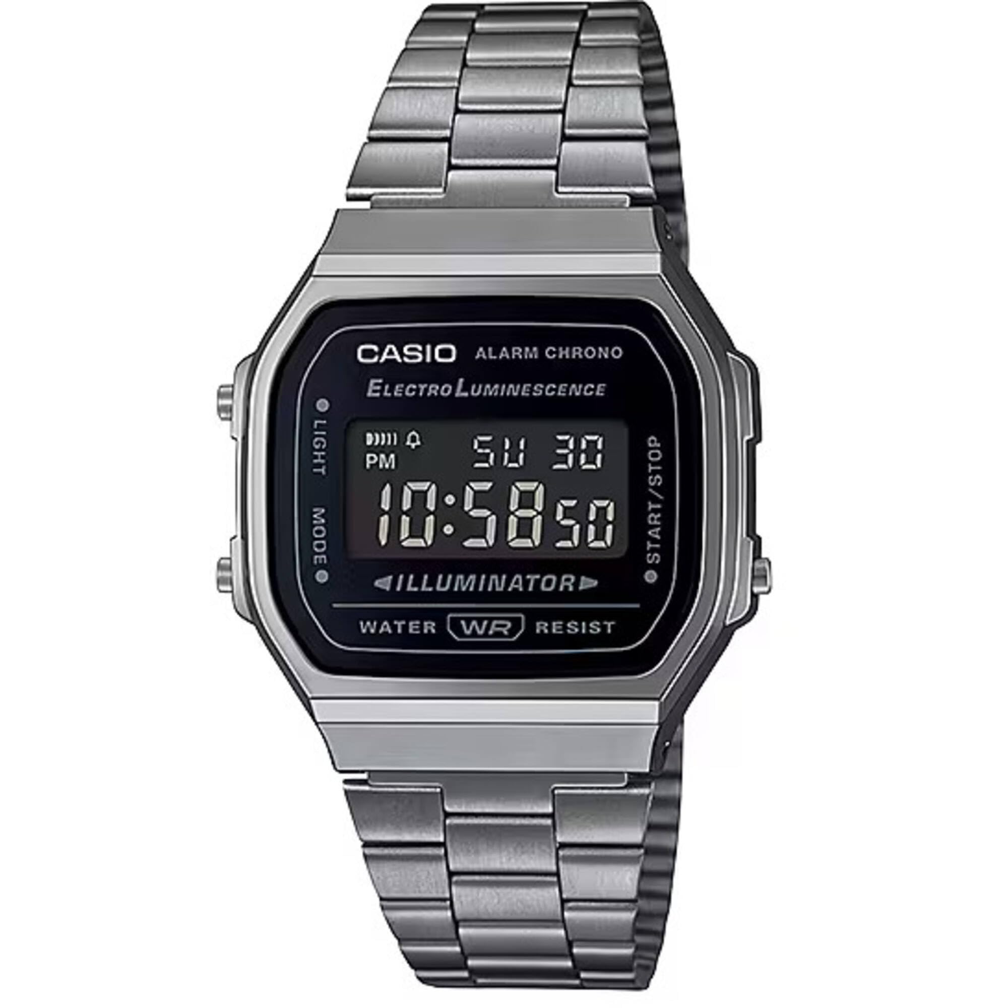 カシオ G-Shock ユニセックス A168WGG-1BVT デジタル ビンテージ 腕時計 シルバー