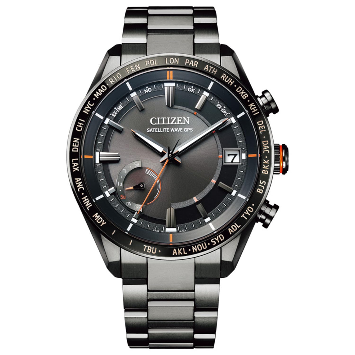 [シチズン] 腕時計 アテッサ F150 Eco-Drive エコ・ドライブGPS衛星電波時計 ダイレクトフライト ACT Line CC3085-51E メンズ ブラック - BanzaiHobby