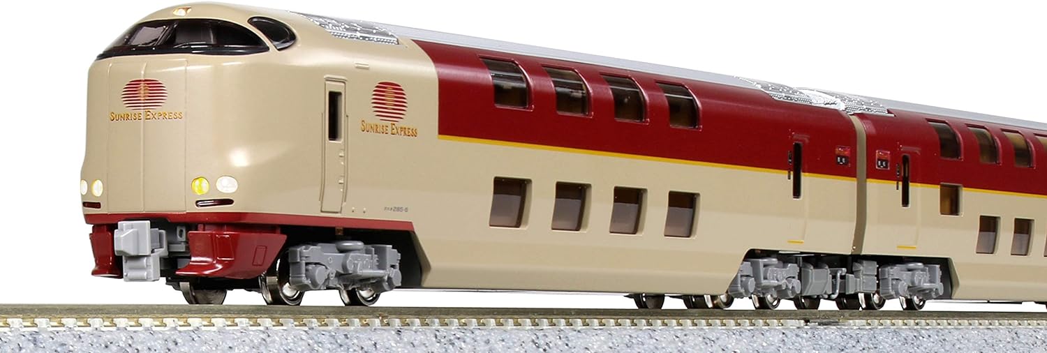 KATO 10-1565 N Gauge 285 Series 3000 Series Sunrise Express Pantograph Expansion 7-Car Set Railway Model Train