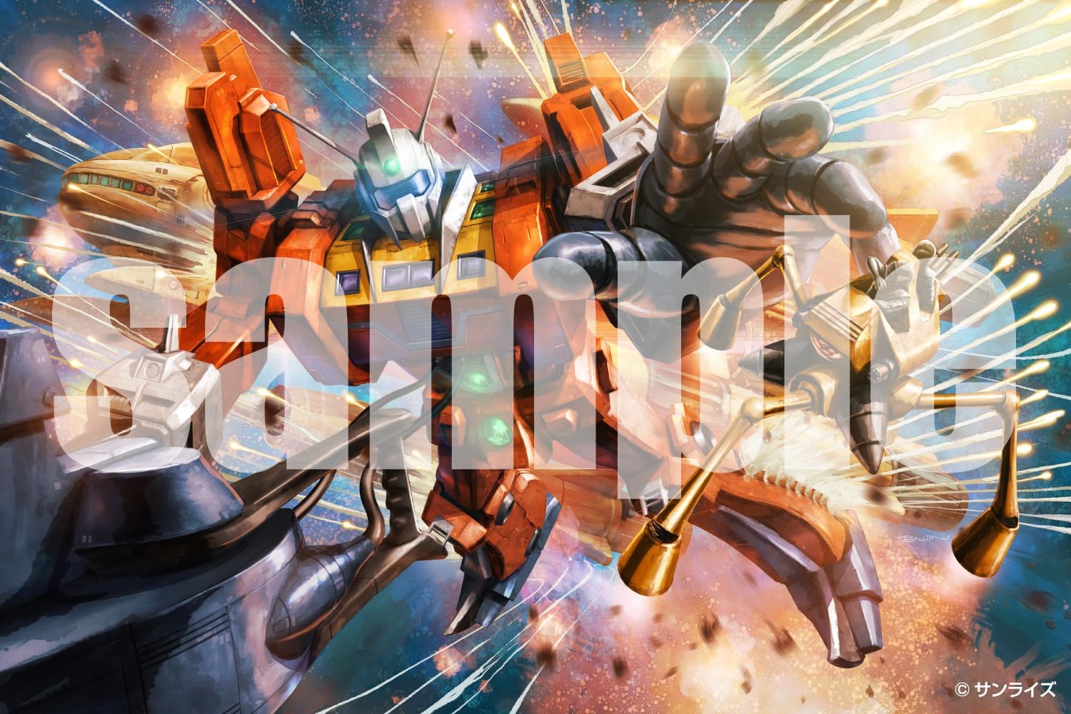 Aoshima ACKS DI-02 1/450 Space Runaway Ideon Anime Color Version - BanzaiHobby
