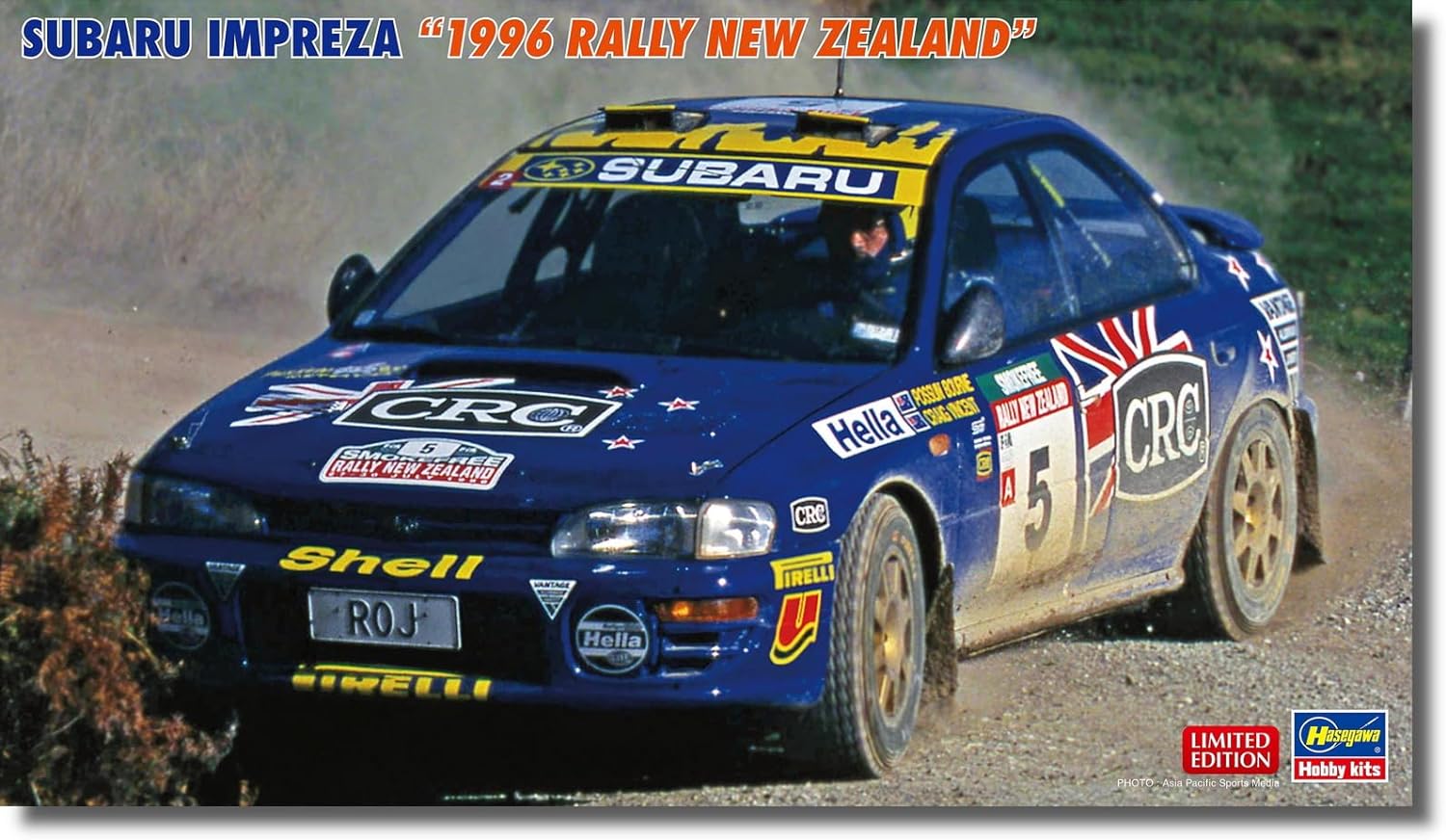 Hasegawa 20696 1/24 Subaru Impreza 1996 Rally New Zealand Plastic Model