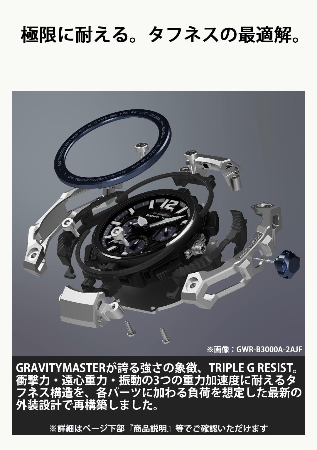 G-SHOCK GRAVITYMASTER GWR-B3000B-8AJF カシオ Bluetooth搭載 電波ソーラー 腕時計 国内正規品