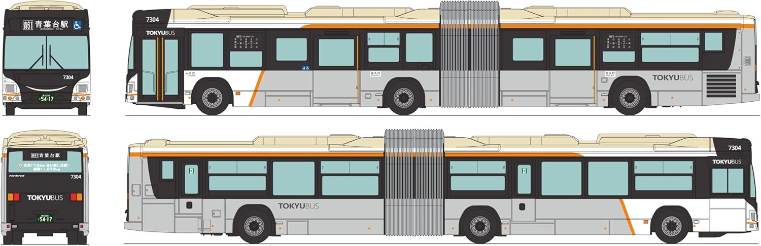 TOMYTEC The Bus Collection Tokyo Bus Tandem Liner No. 7304 – BanzaiHobby