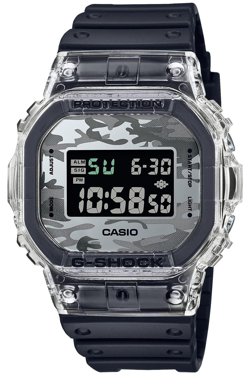 G-SHOCK [カシオ] 腕時計 ジーショック 【国内正規品】 カモフラージュ・スケルトンシリーズ DW-5600SKC-1JF メンズ ブラック - BanzaiHobby