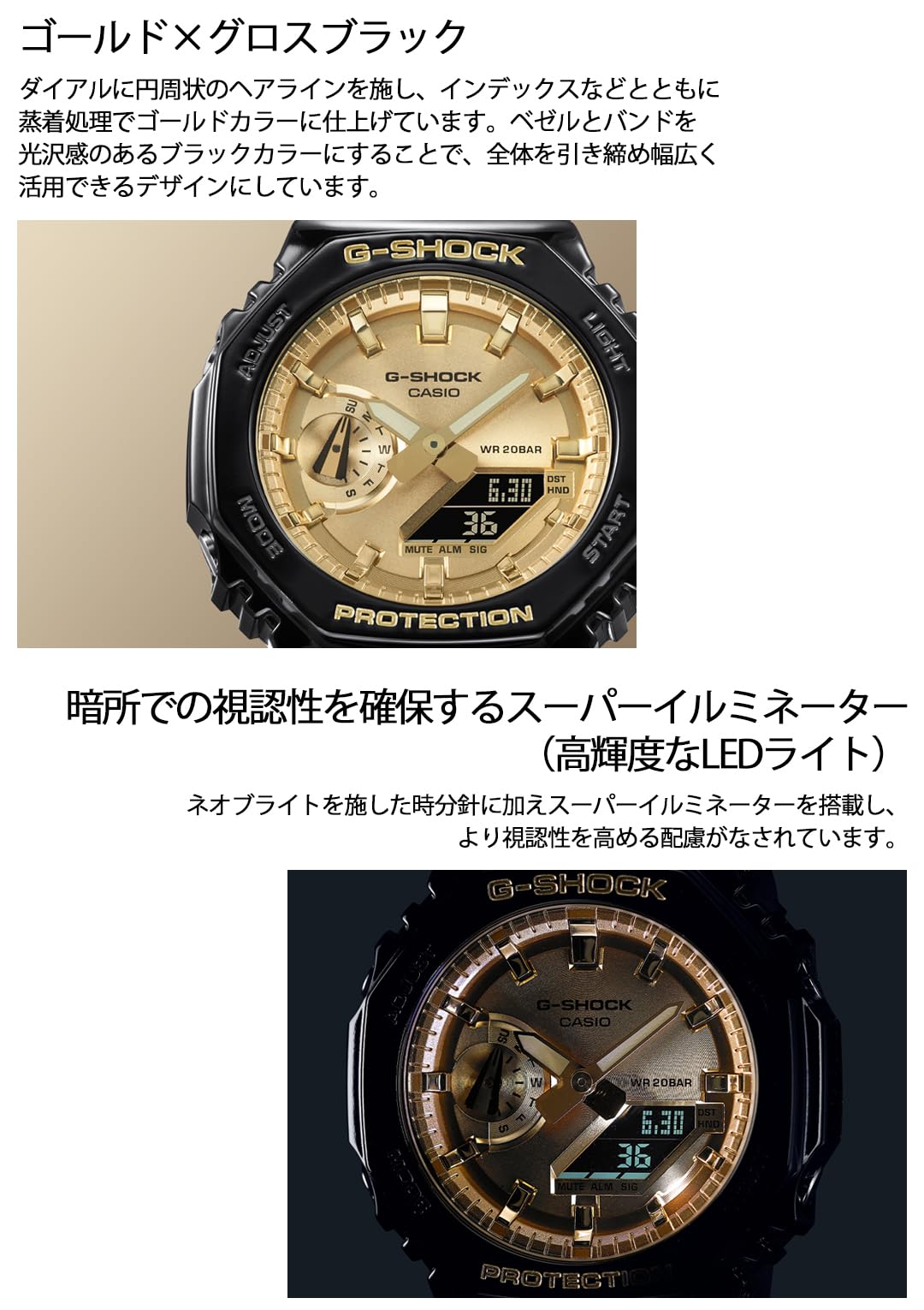 [カシオ] 腕時計 ジーショック 【国内正規品】 GA-2100GB-1AJF メンズ ブラック - BanzaiHobby