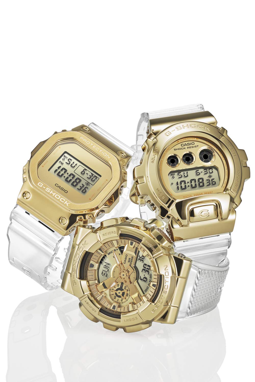 [カシオ] 腕時計 ジーショック 【国内正規品】メタルカバード GM-5600SG-9JF メンズ クリア - BanzaiHobby