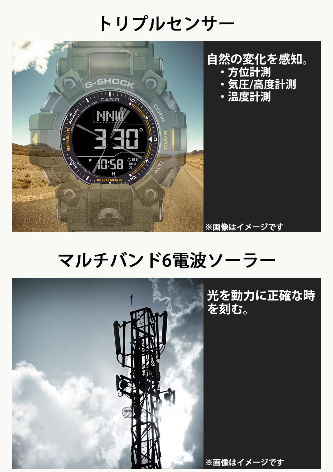 G-SHOCK MUDMAN GW-9500MH-5JF カシオ 電波ソーラー 腕時計 国内正規品