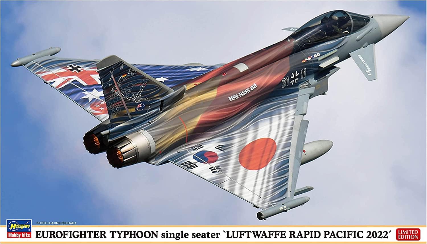 Hasegawa 02430 1/72 Eurofighter Typhoon Single Seater Luftwaffe Rapid Pacific 2022 - BanzaiHobby