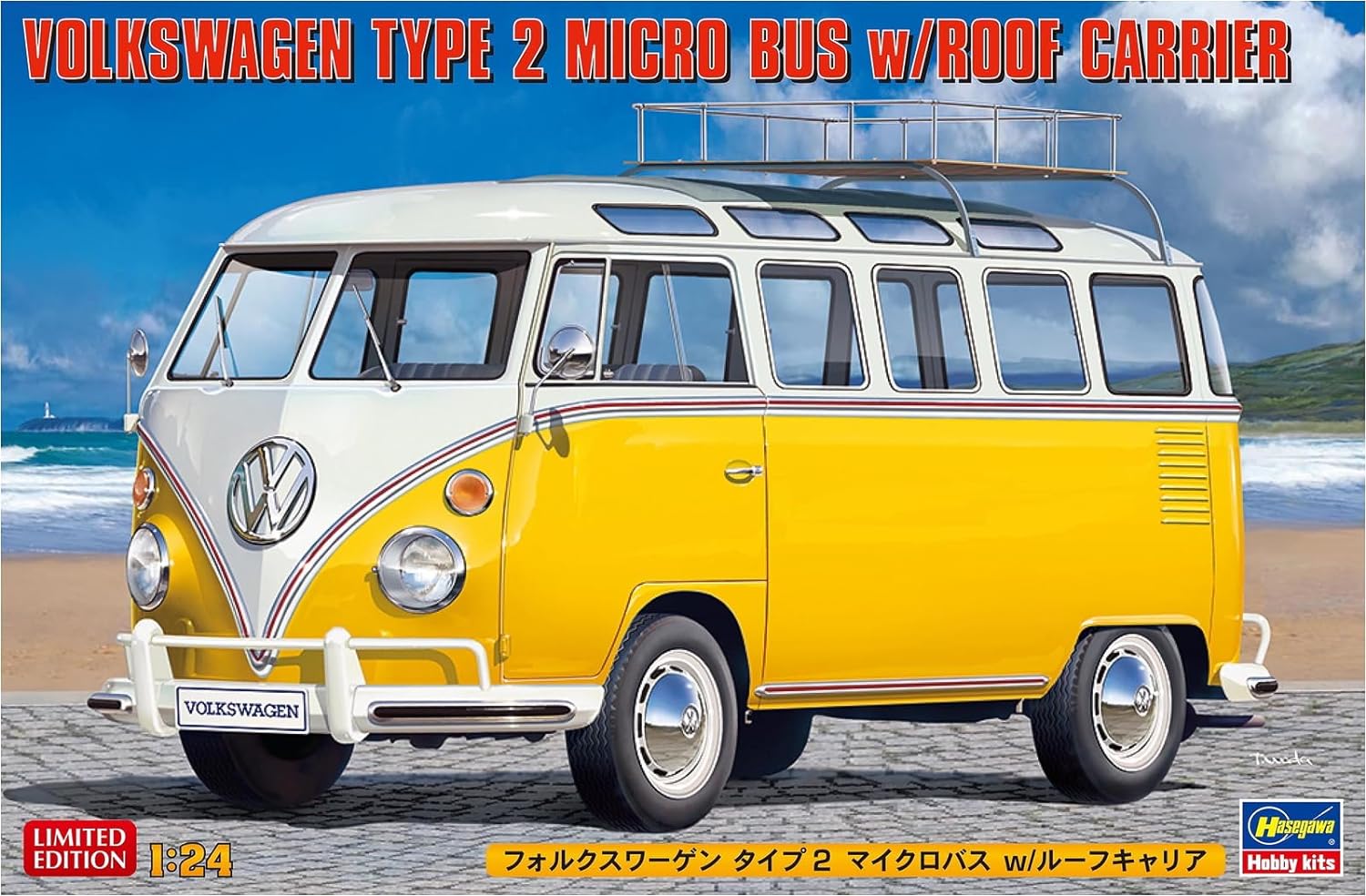Hasegawa 20689 1/24 Volkswagen Type 2 Microbus w/Roof Carrier