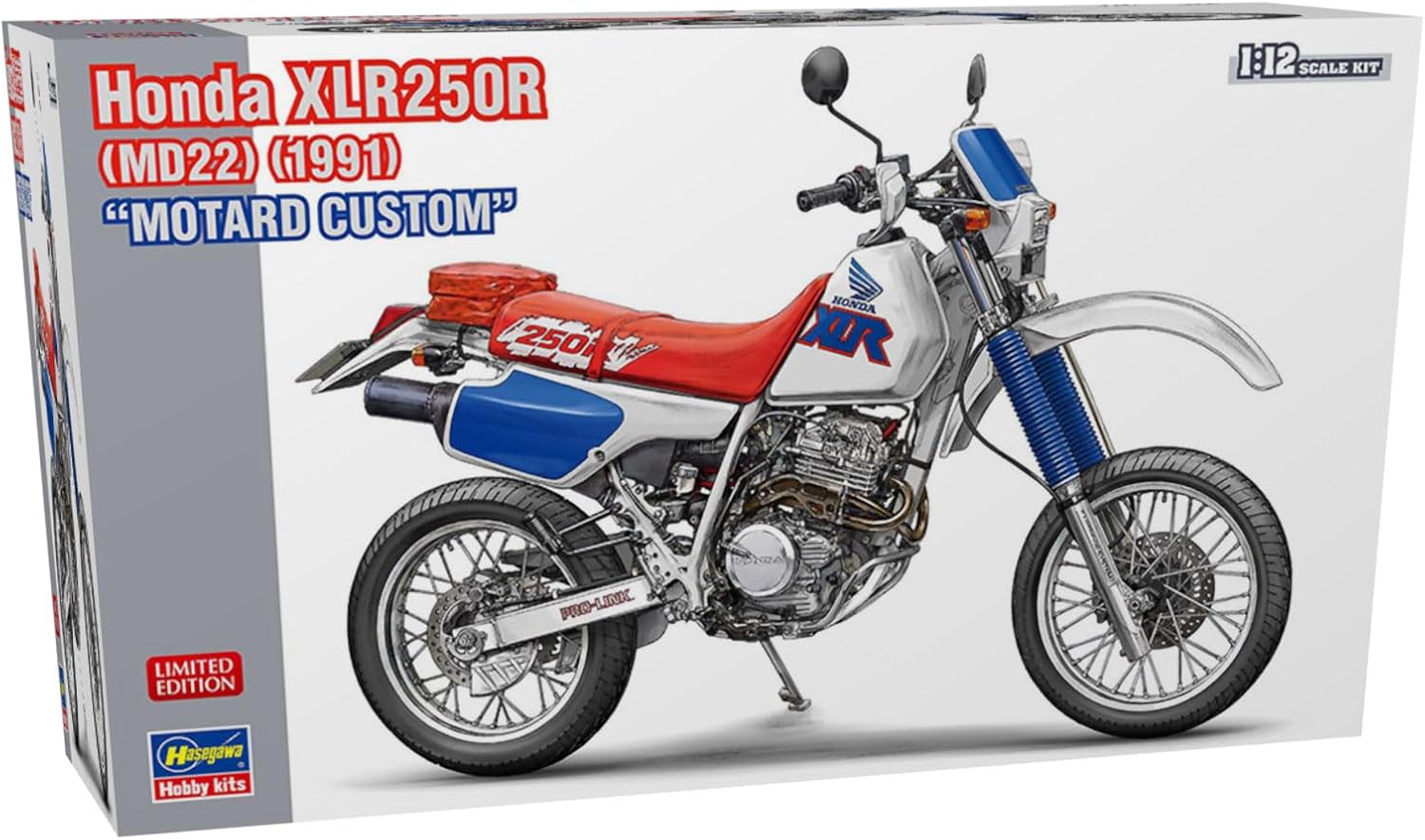 Hasegawa 21779 1/12 Honda XLR250R (MD22) (1991) Motard Custom - BanzaiHobby