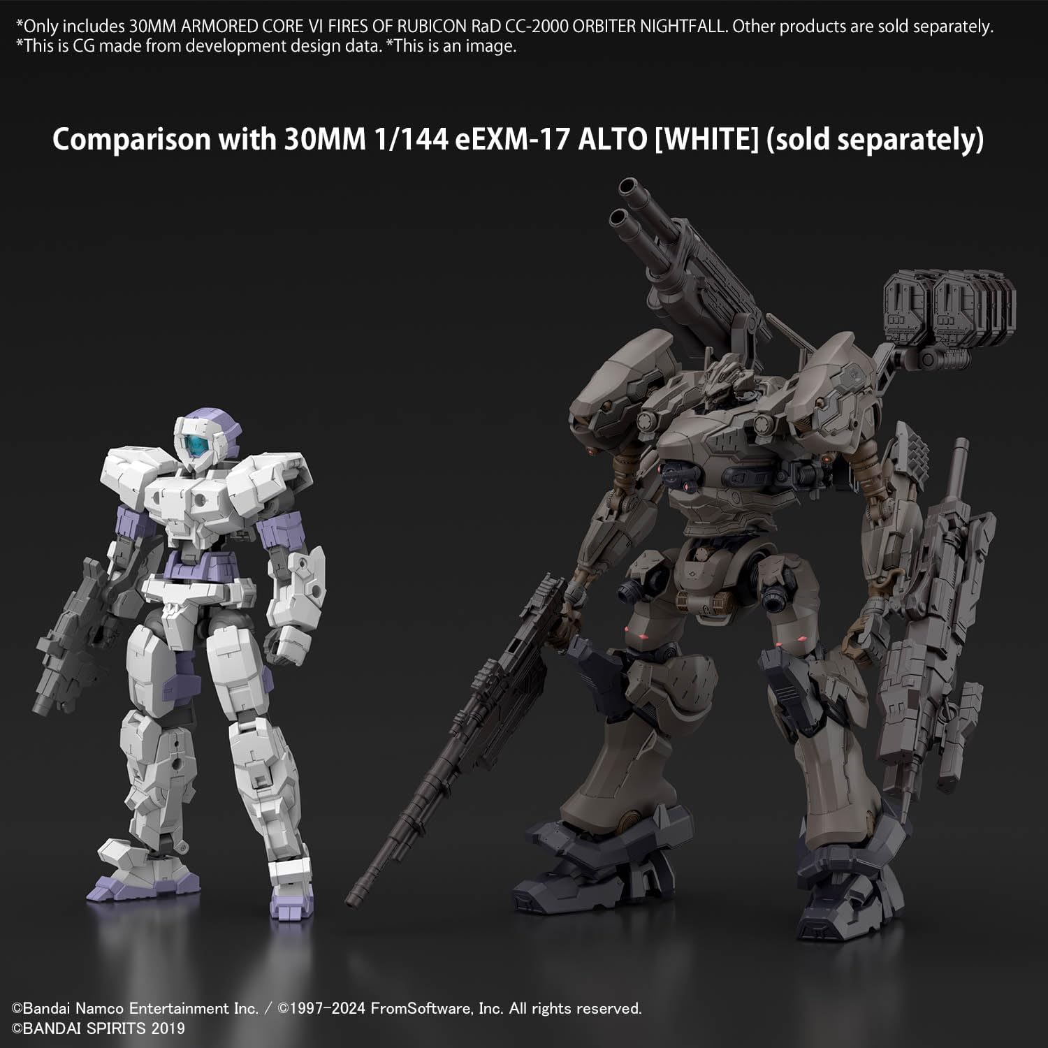 Bandai 30MM ARMORED CORE VI Fires of Rubicon RaD CC-2000 ORBITER Nightfall