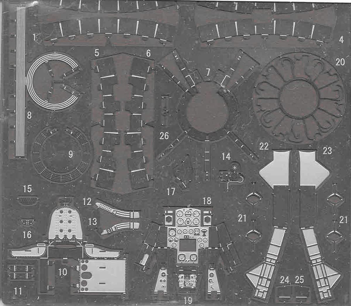 Fine Molds HD48-01 1/48 High Density Parts Series IJA Type 1 Fighter Ki-43II/III Oscar Accessory Set