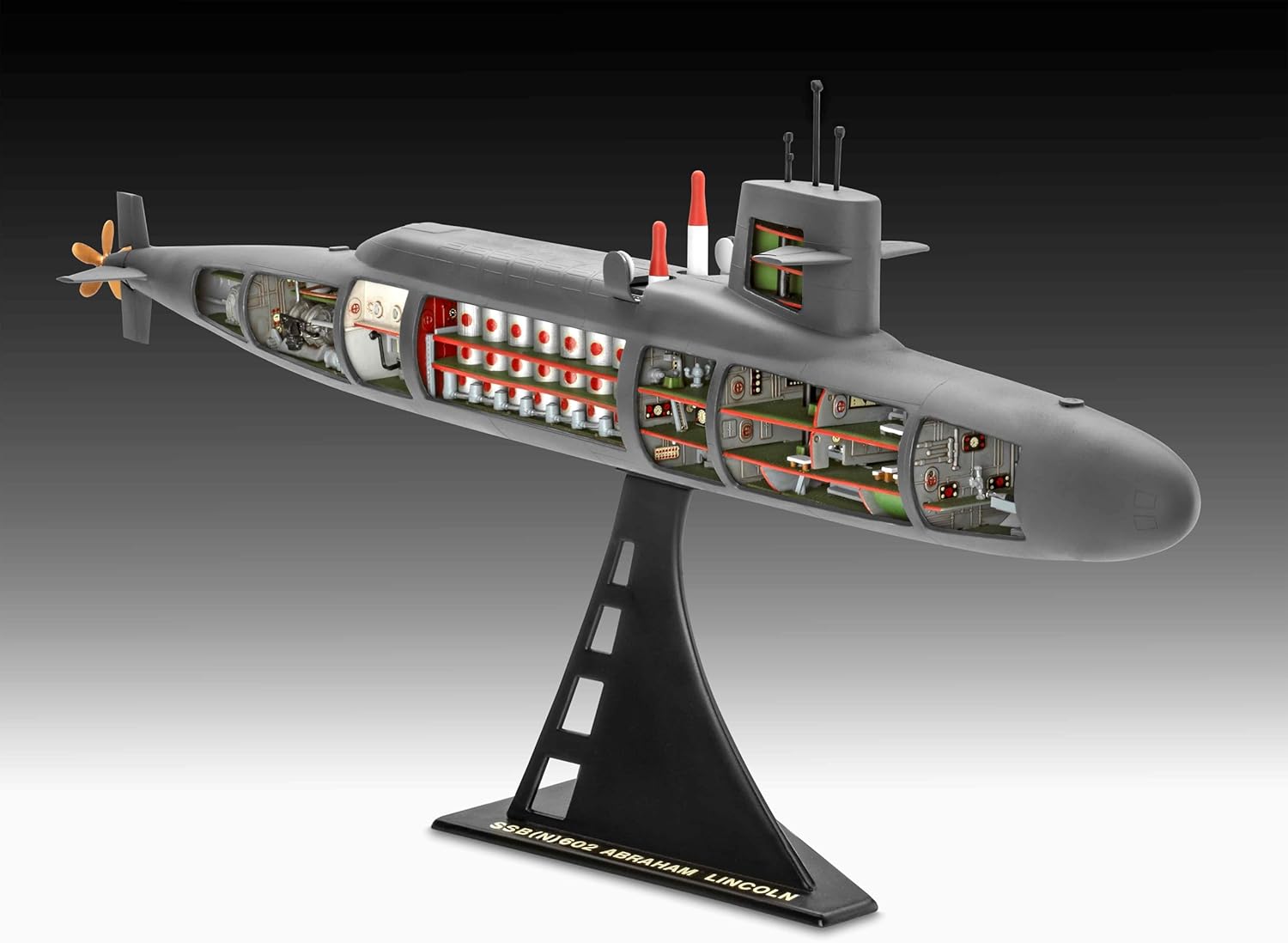 Hasegawa 05185 1/253 SSB Abraham Lincoln (Cutaway Model)
