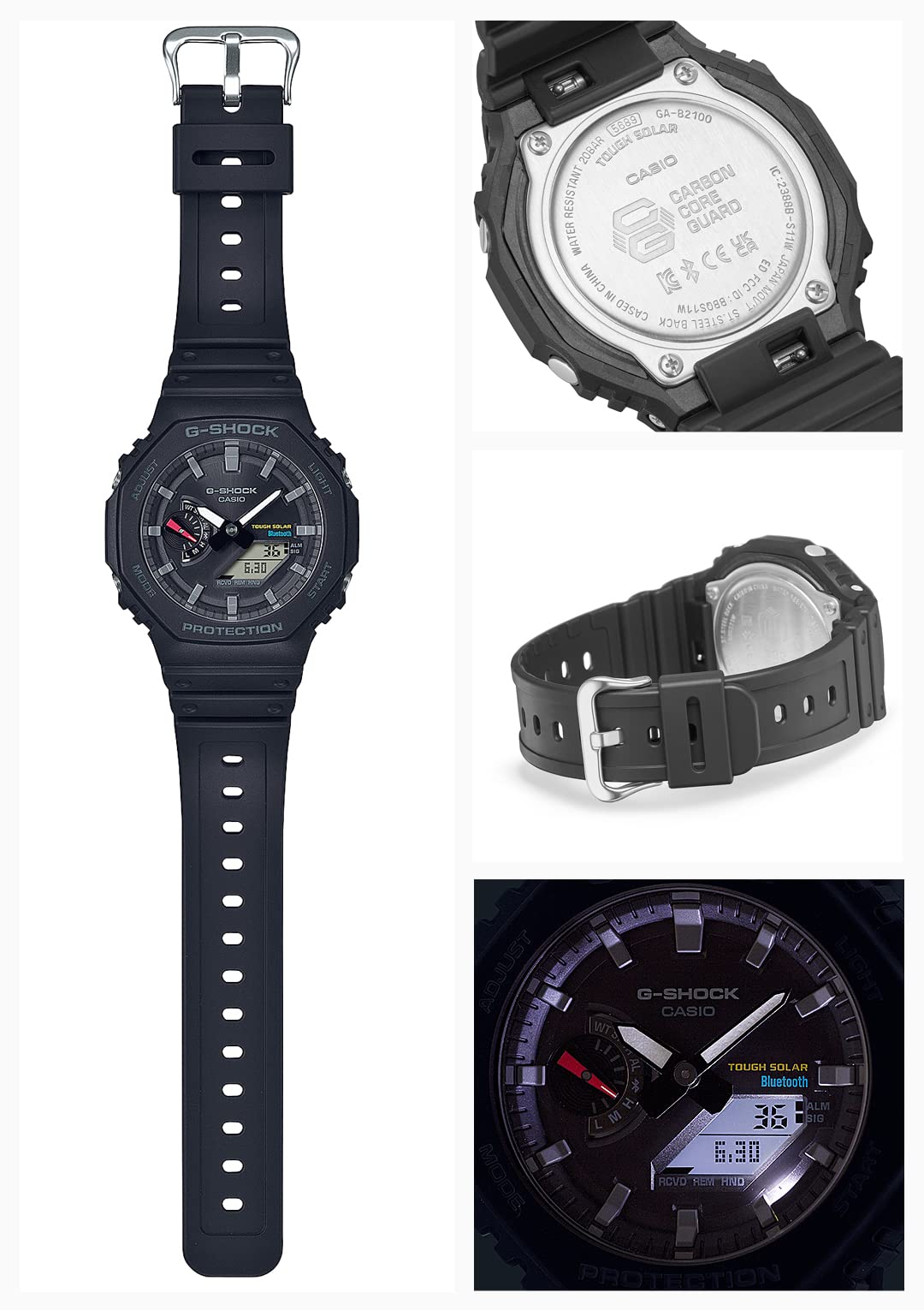[カシオ] 腕時計 ジーショック 【国内正規品】 Bluetooth 搭載 ソーラー GA-B2100-1AJF メンズ ブラック - BanzaiHobby