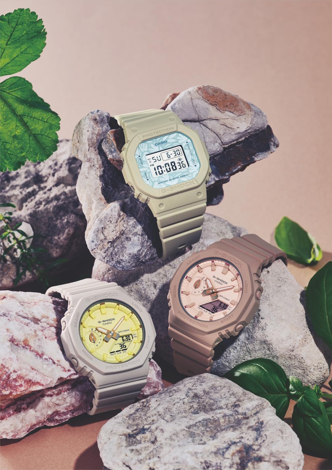 ジーショック [カシオ] 腕時計 【国内正規品】ミッドサイズモデル バイオマスプラスチック採用 GMD-S5600NC-9JF レディース ベージュ - BanzaiHobby