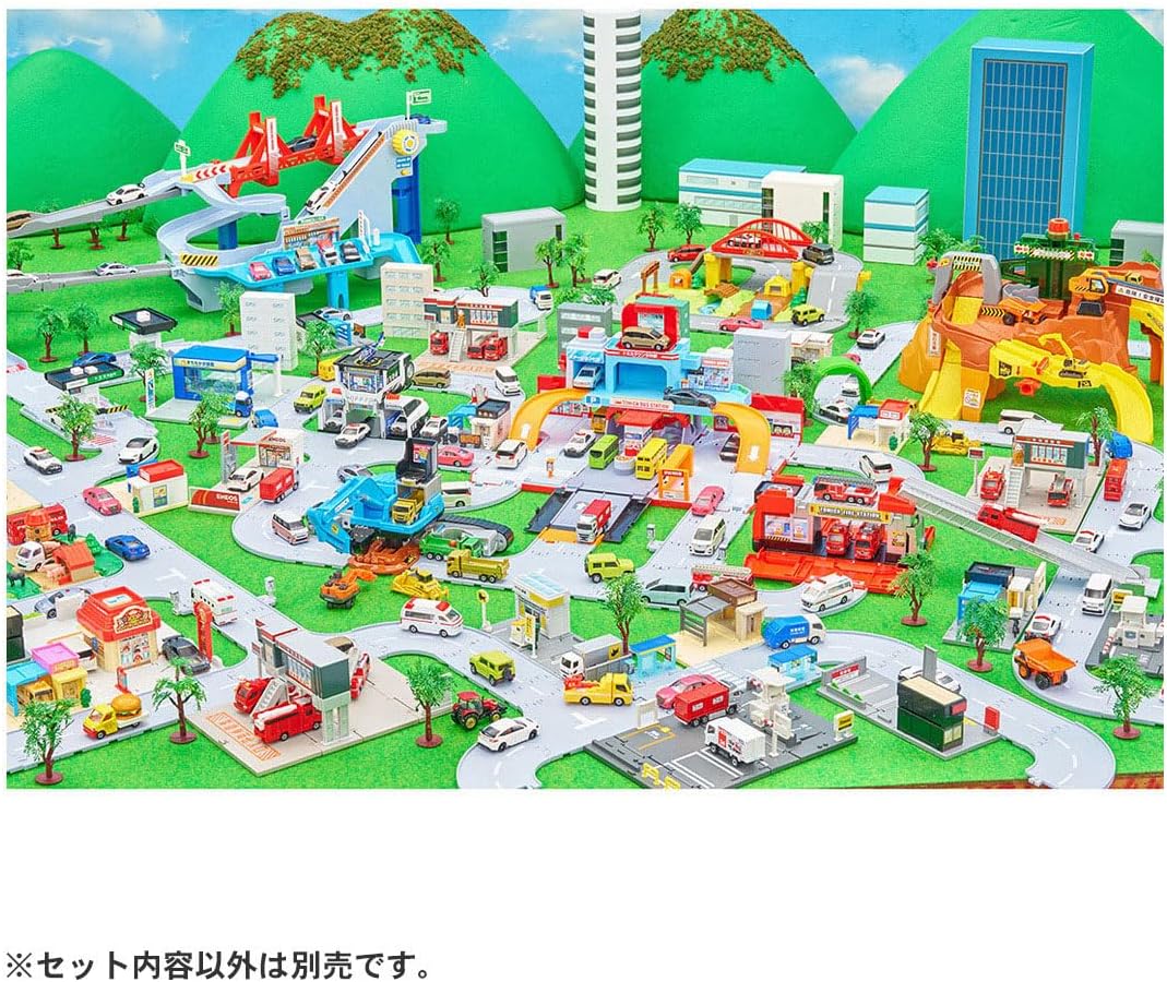 Tomica World Tomica Vehicle Town Transforming Ladder Fire Truck (with Tomica) - BanzaiHobby