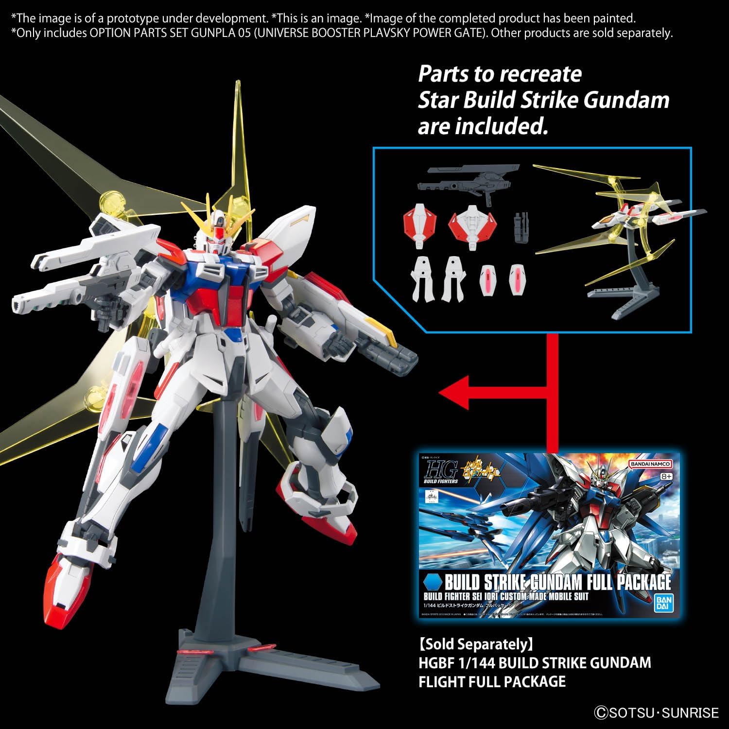 Bandai 1/144 Option Parts Set Gunpla 05 (Universe Booster Plavsky Power Gate)
