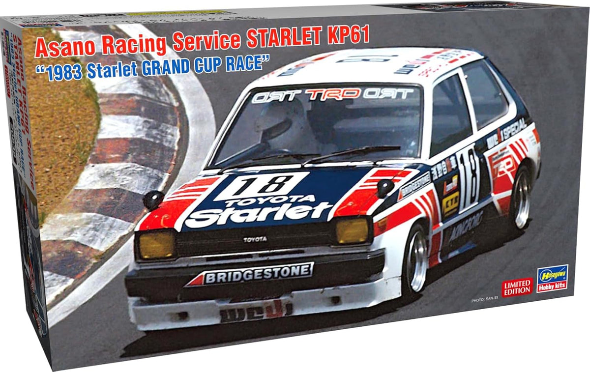 Hasegawa 20838 1/24 Asano Racing Service STARLET KP61 1983 Starlet GRAND CUP RACE