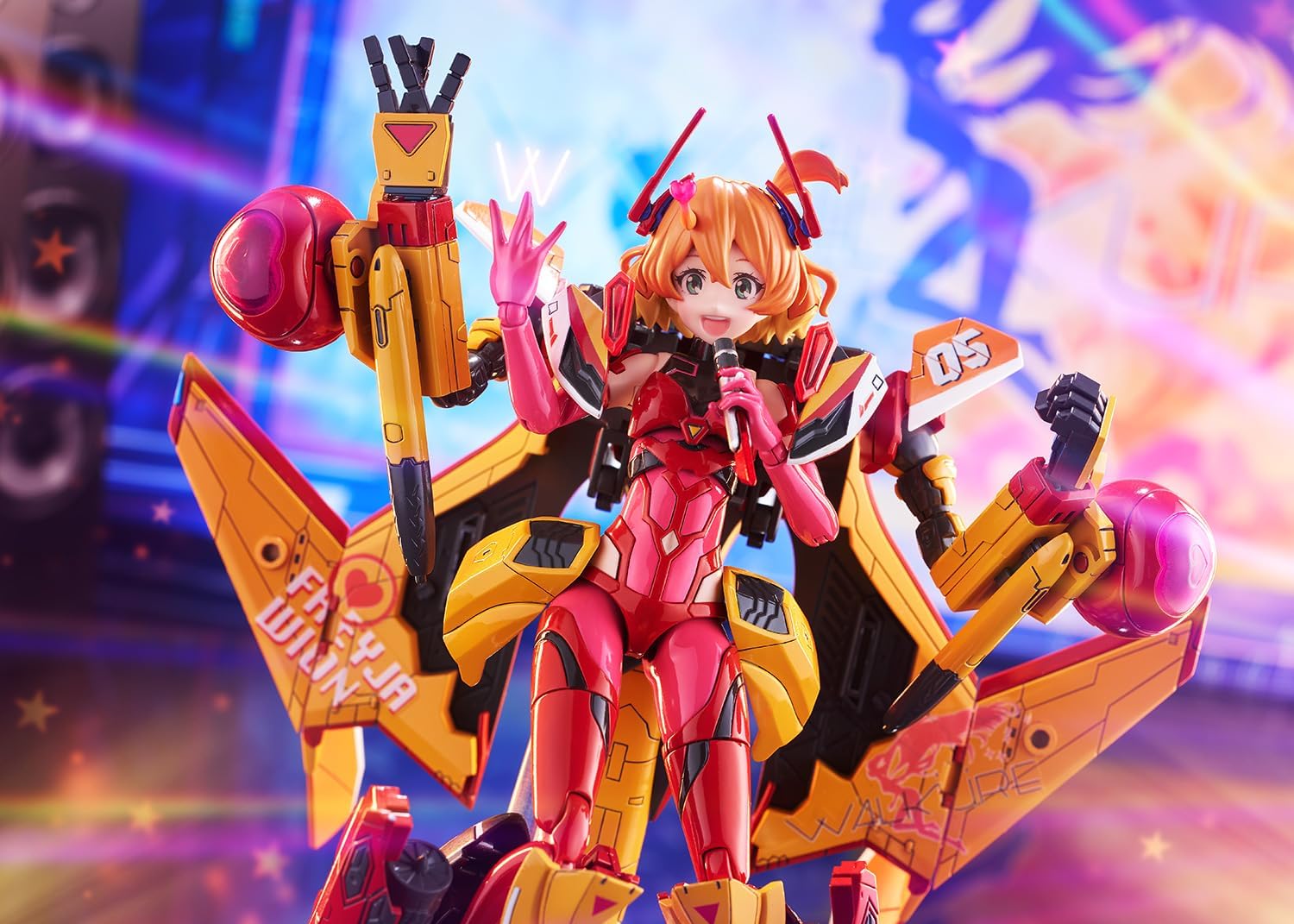 Aoshima ACKS MC-14 Bunka Kyozai VFG Macross Delta VF-31J Siegfried Freya Vion Total Height Approx. 5.6 inches (143 mm), Color Coded - BanzaiHobby