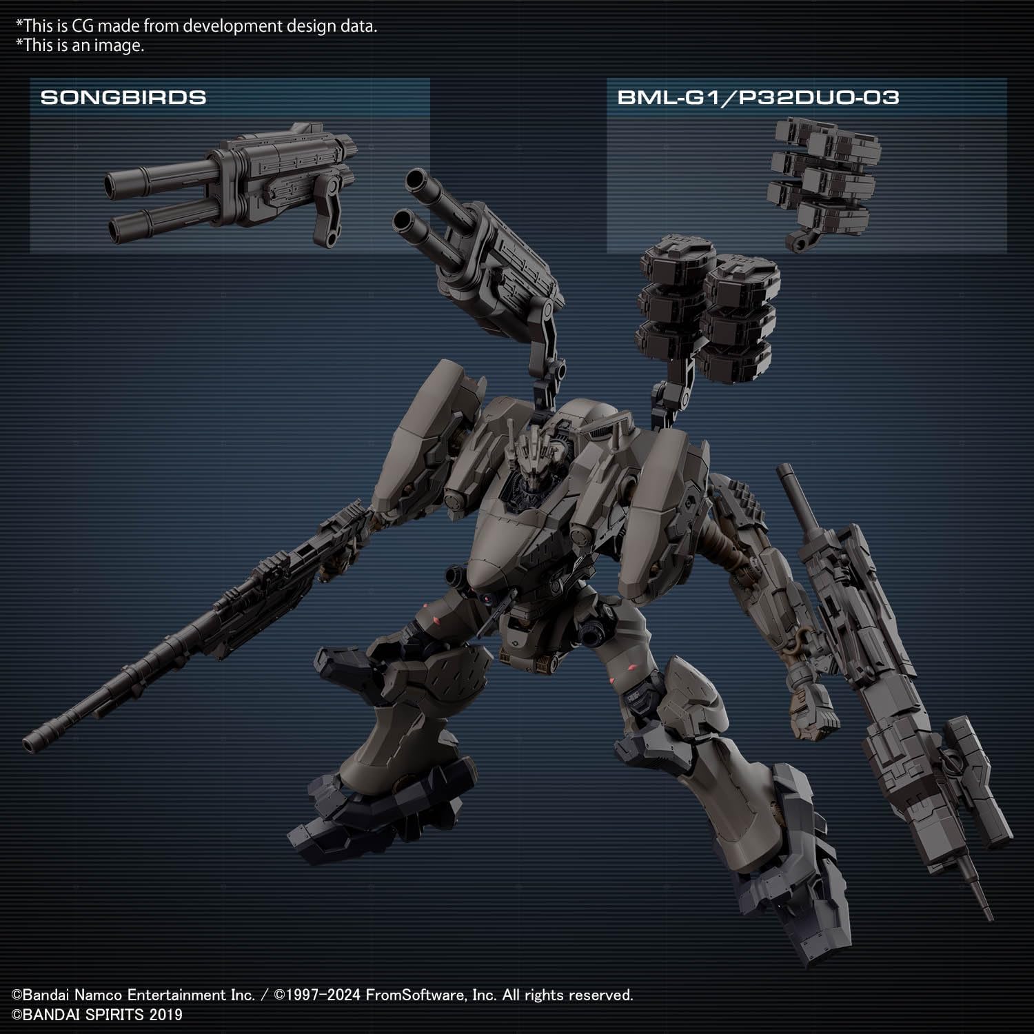 Bandai 30MM ARMORED CORE VI Fires of Rubicon RaD CC-2000 ORBITER Nightfall