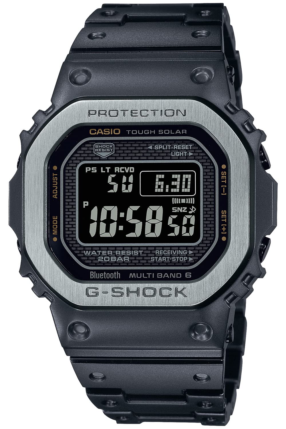[Casio] G-Shock Watch [Domestic Genuine Product] Equipped with Bluetooth Full Metal Radio Solar Multi-finished Black GMW-B5000MB-1JF Men's Black - BanzaiHobby