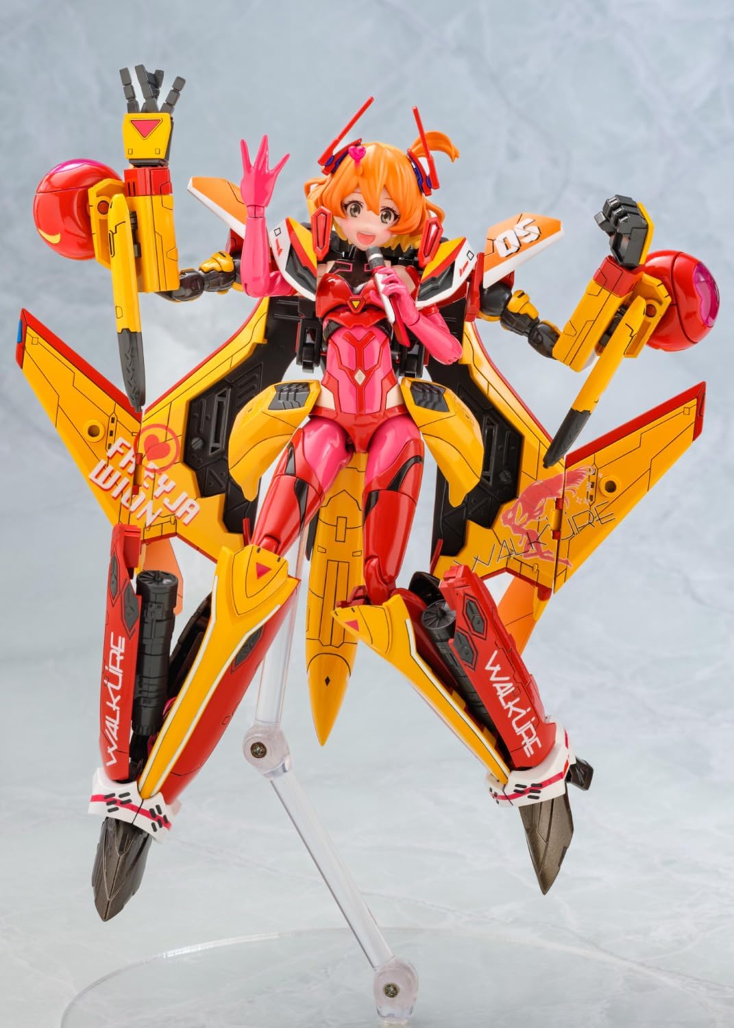 Aoshima ACKS MC-14 Bunka Kyozai VFG Macross Delta VF-31J Siegfried Freya Vion Total Height Approx. 5.6 inches (143 mm), Color Coded - BanzaiHobby