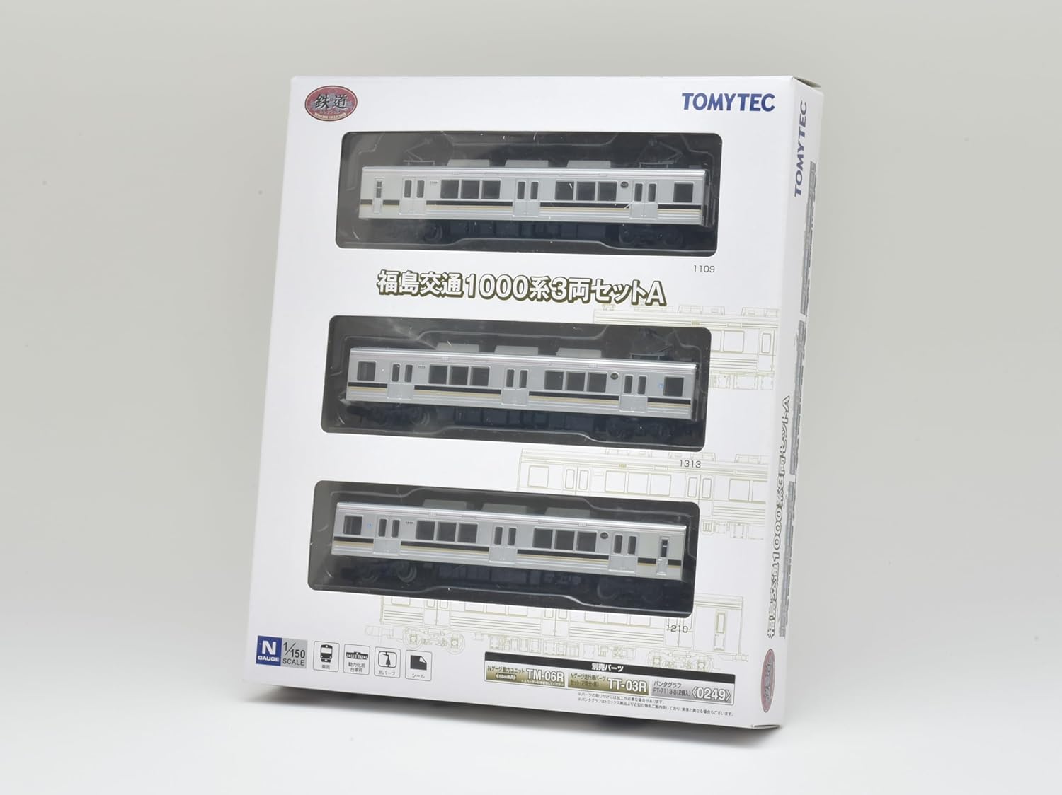 Tomytec Railway Collection Railway Collection Fukushima Transportation 1000 Series 3 Car Set A - BanzaiHobby