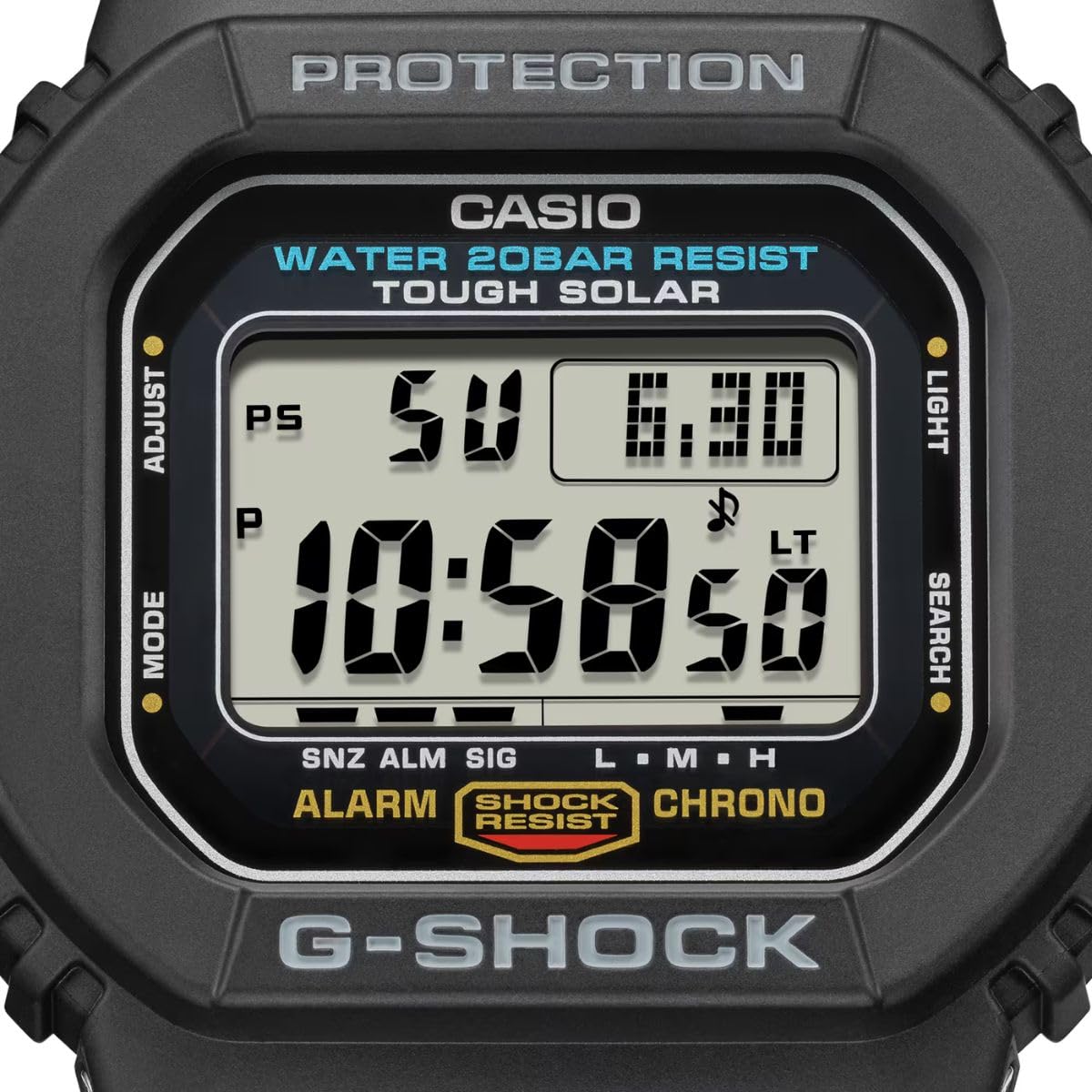 [カシオ] G-SHOCK オリジン 5600シリーズ ワールドタイム ソーラー メンズ 腕時計 G-5600UE-1DR [並行輸入品]