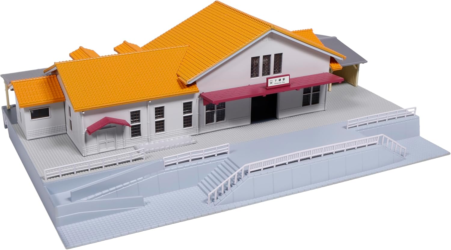 KATO 23-211C N Gauge Suburban Ground Station Building (Orange Roof)