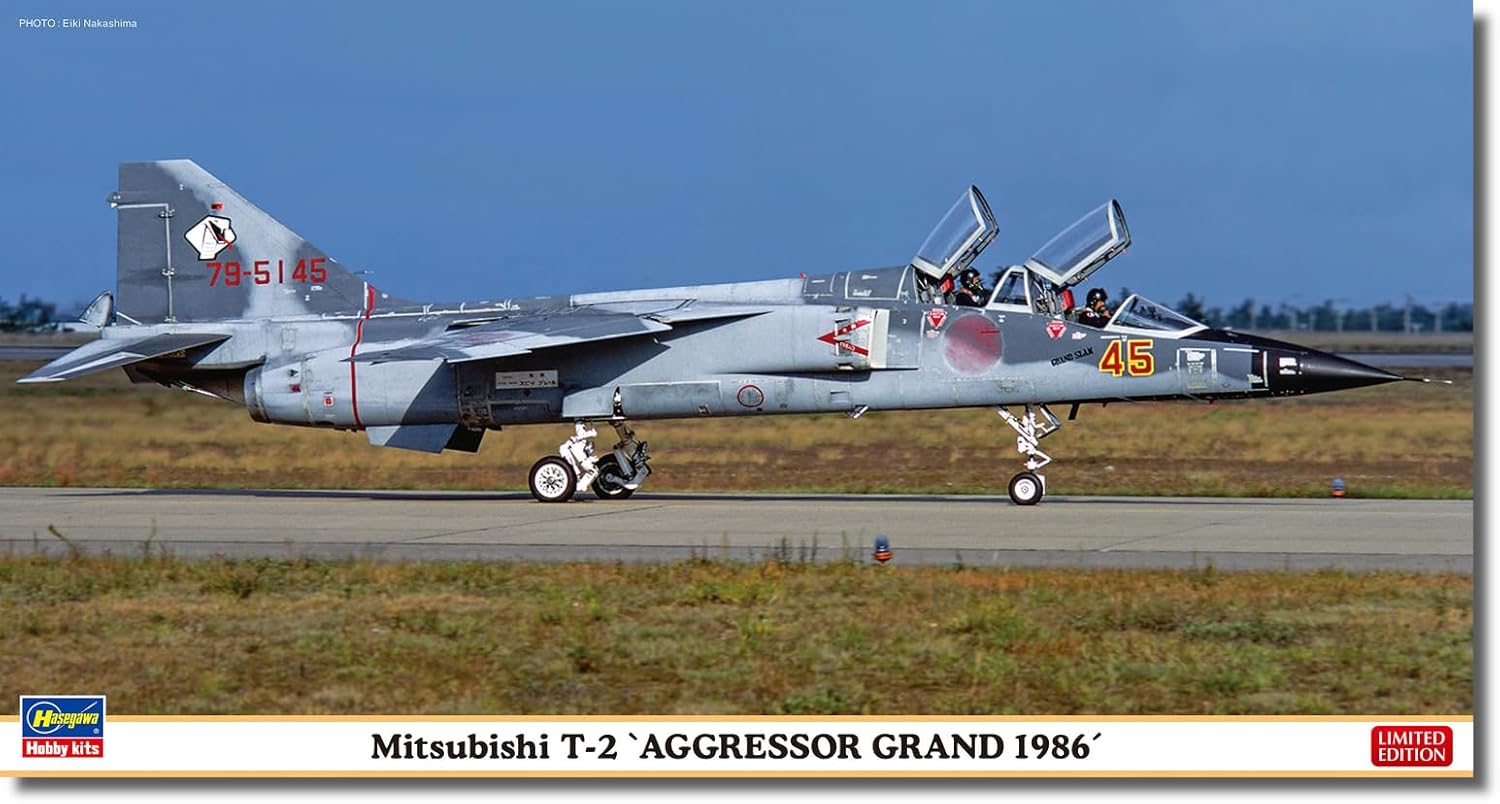 Hasegawa 07543 1/48 Air Self-Defense Force Mitsubishi T-2 Aggressor GRAND 1986 - BanzaiHobby