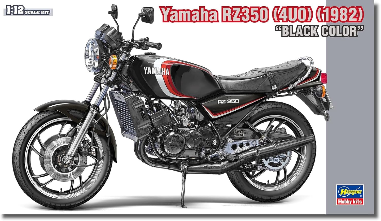 Hasegawa 21763 1/12 Yamaha RZ350 (4U0) (1982) Black Color - BanzaiHobby