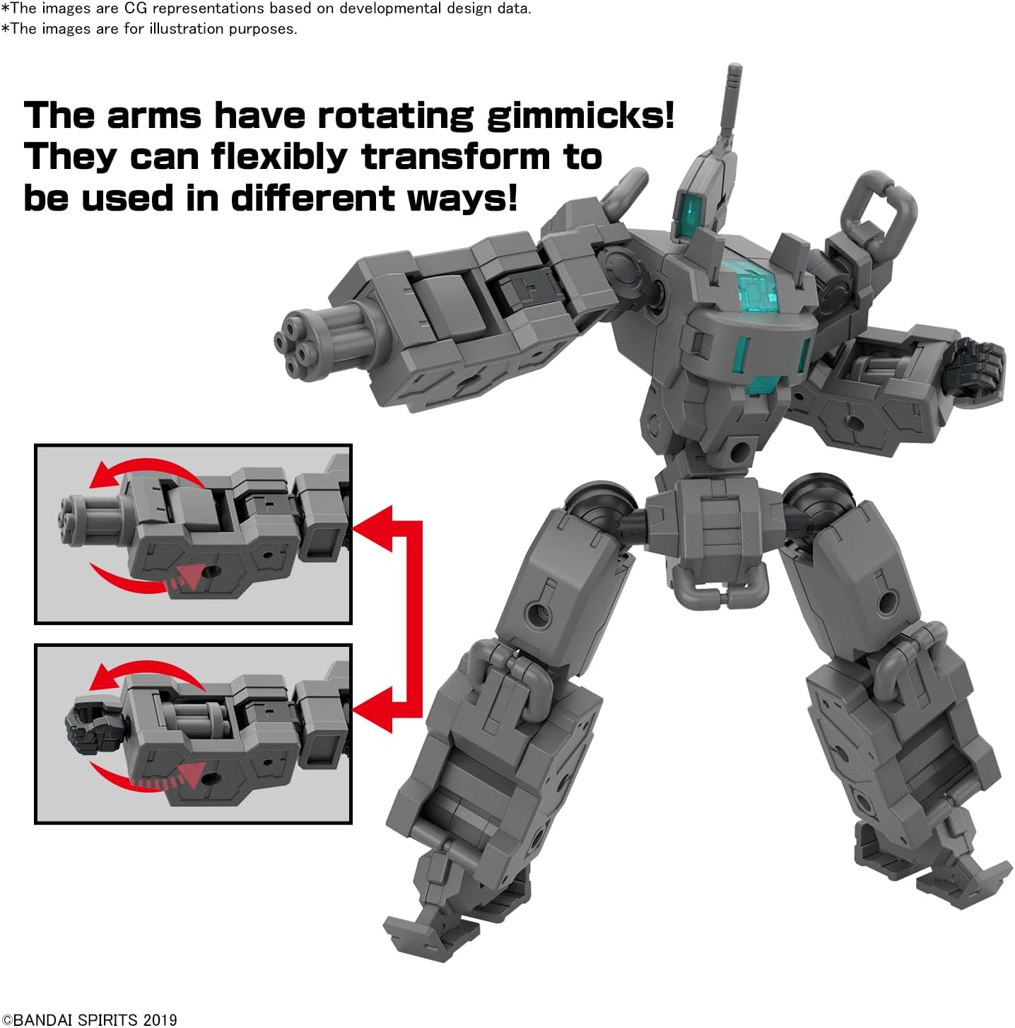 Bandai 30MM EV018 1/144 Exa Vehicle (Small Variable Machine)