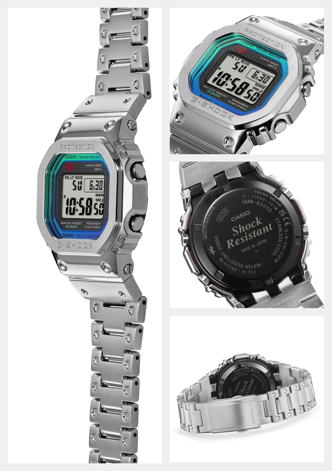 [Casio] G-Shock Watch [Domestic Genuine Product] GMW-B5000PC-1JF Men's Silver - BanzaiHobby