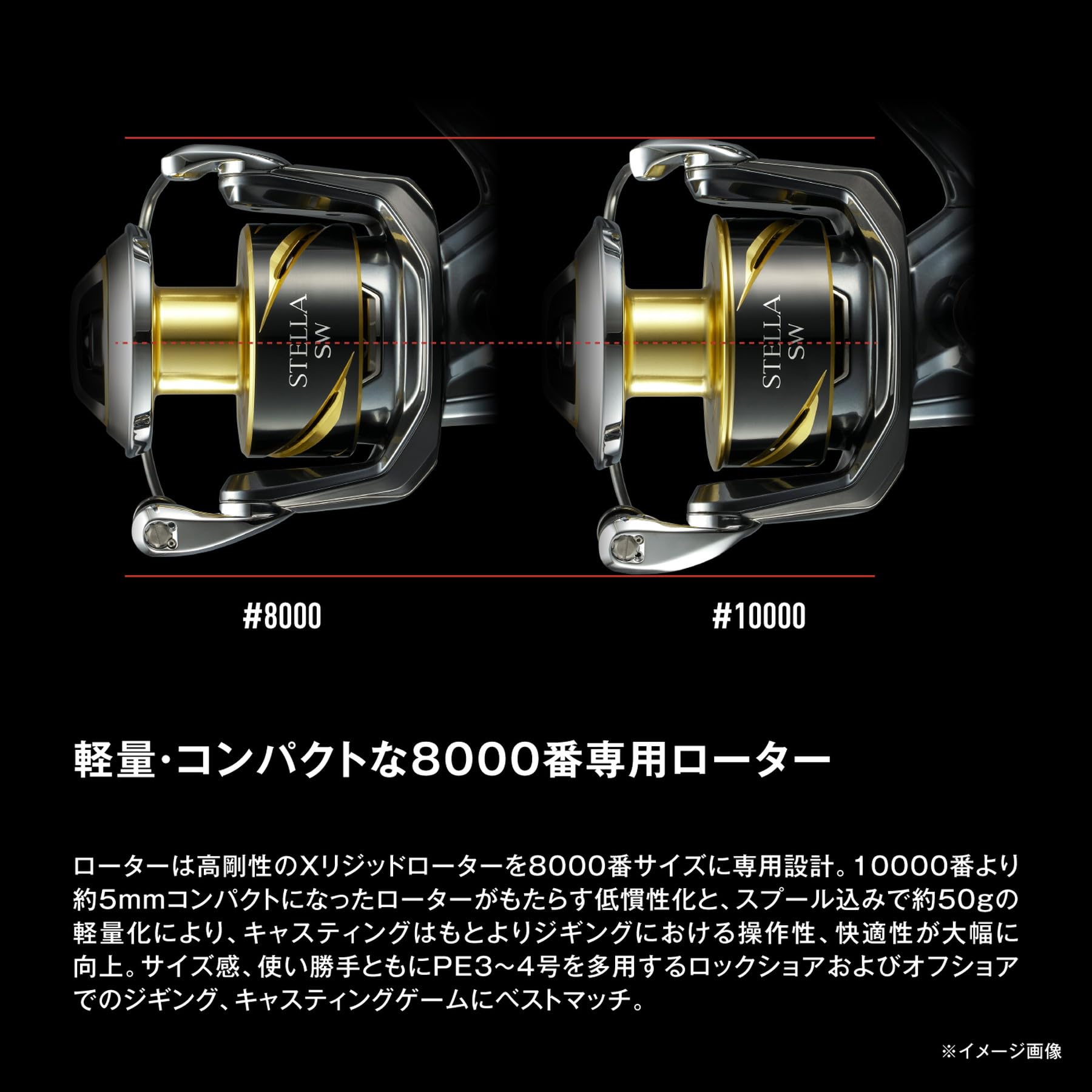 シマノ(SHIMANO) スピニングリール 25ステラ SW 8000PG