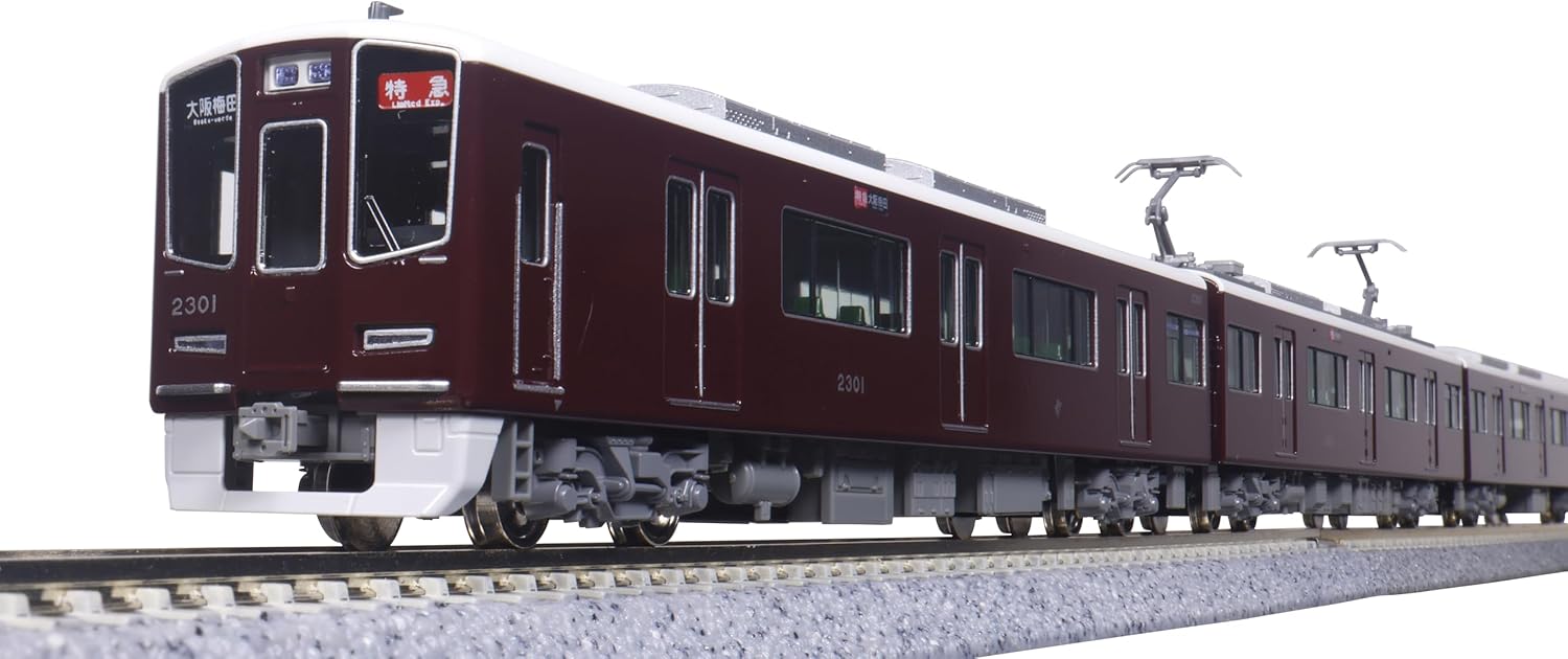 KATO 10-2031 N Gauge Hankyu Railway 2300 Series Kyoto Line Basic Set (4 Cars) - BanzaiHobby