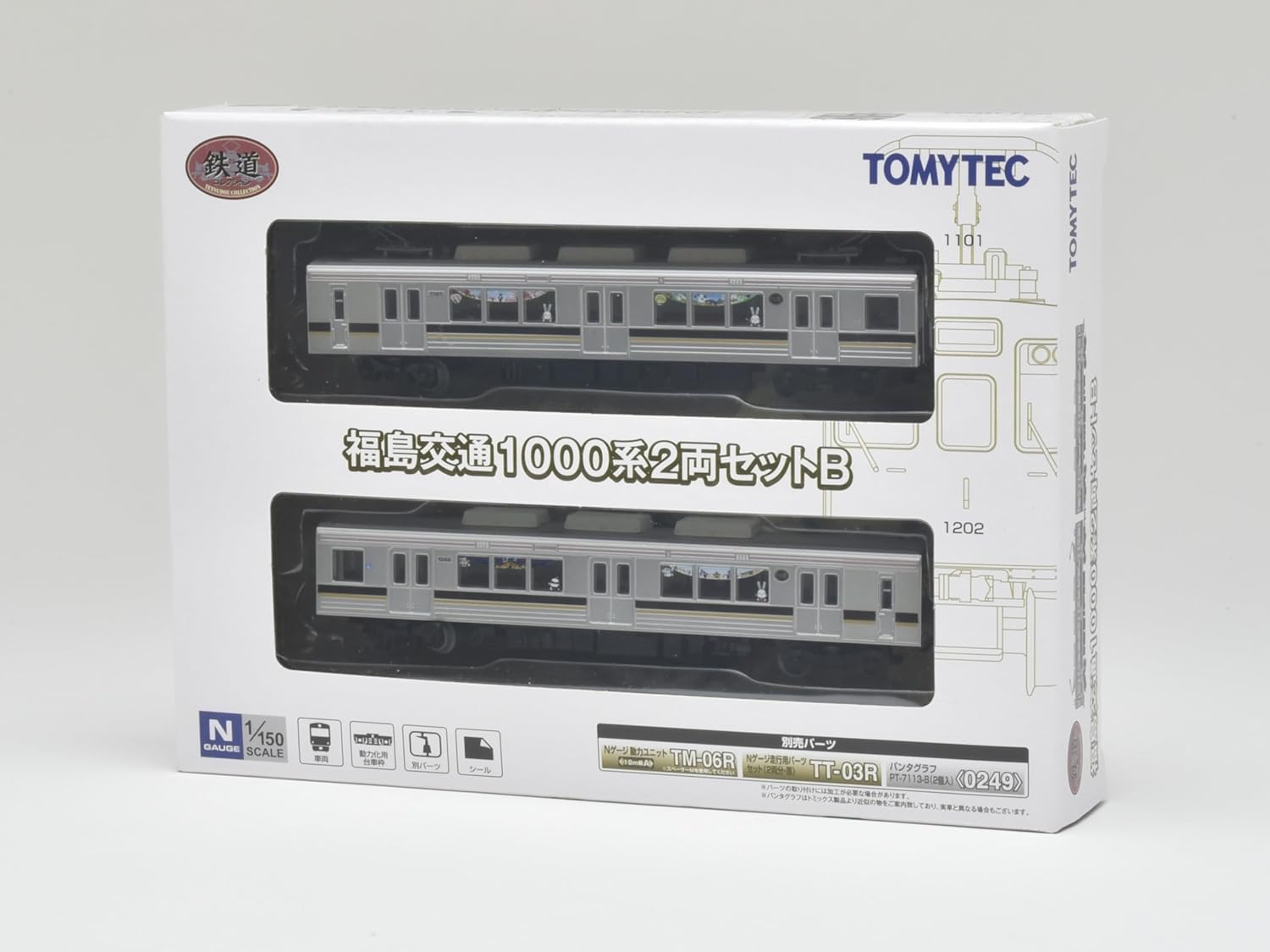 Tomytec Railway Collection Railway Collection Fukushima Transportation 1000 Series 2-Car Set B - BanzaiHobby