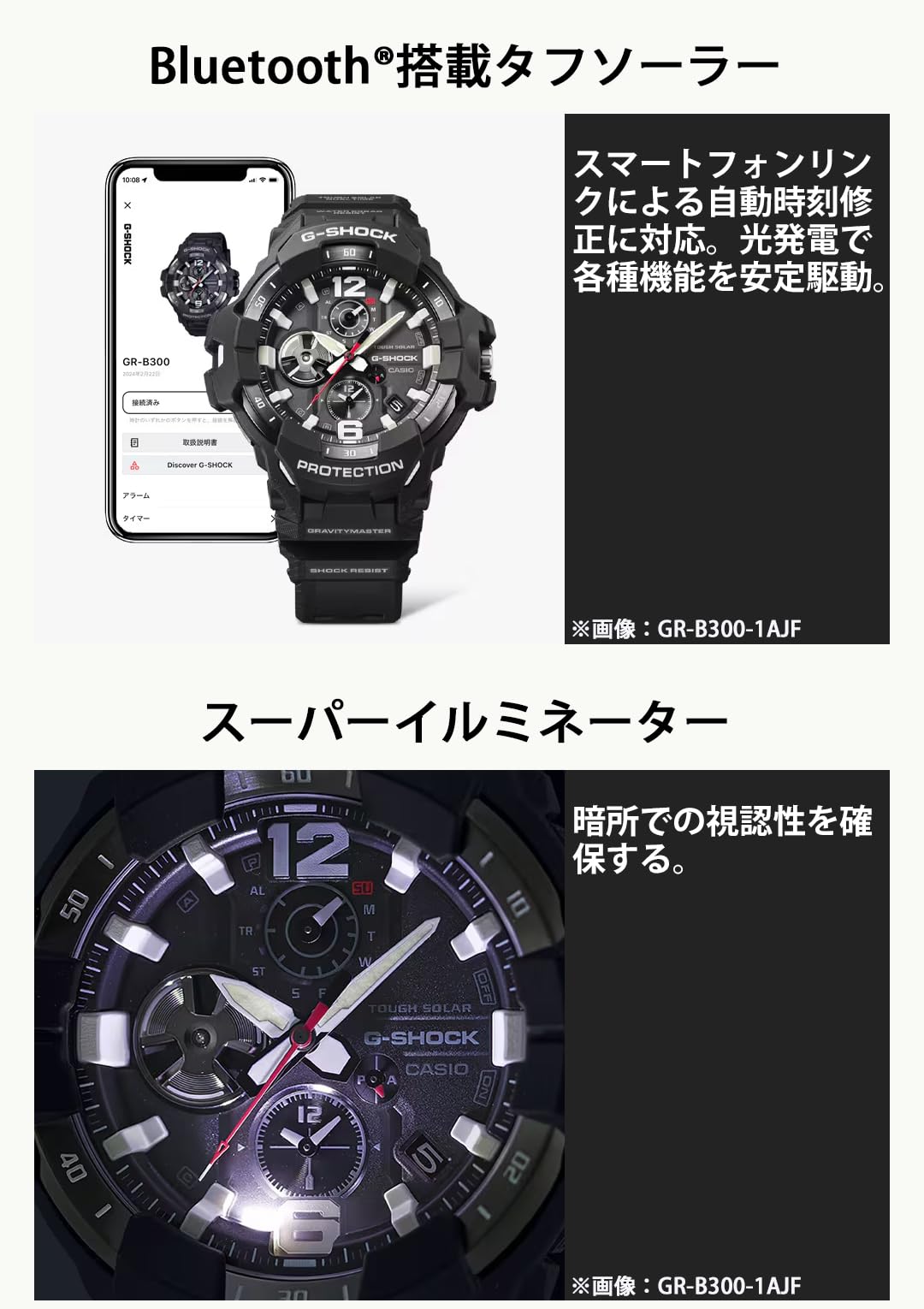 G-SHOCK GRAVITYMASTER GR-B300H-5AJF カシオ Bluetooth 搭載 タフソーラー 腕時計 国内正規品