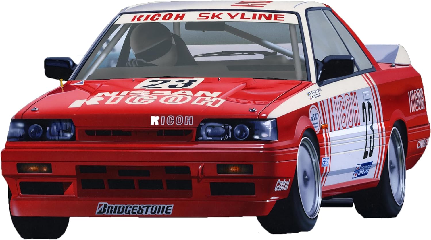 Fujimi ID-313 1/24 Inch Up Series No.313 RICOH NISSAN SKYLINE GTS-R (R31 Gr.A Specifications 1988) - BanzaiHobby