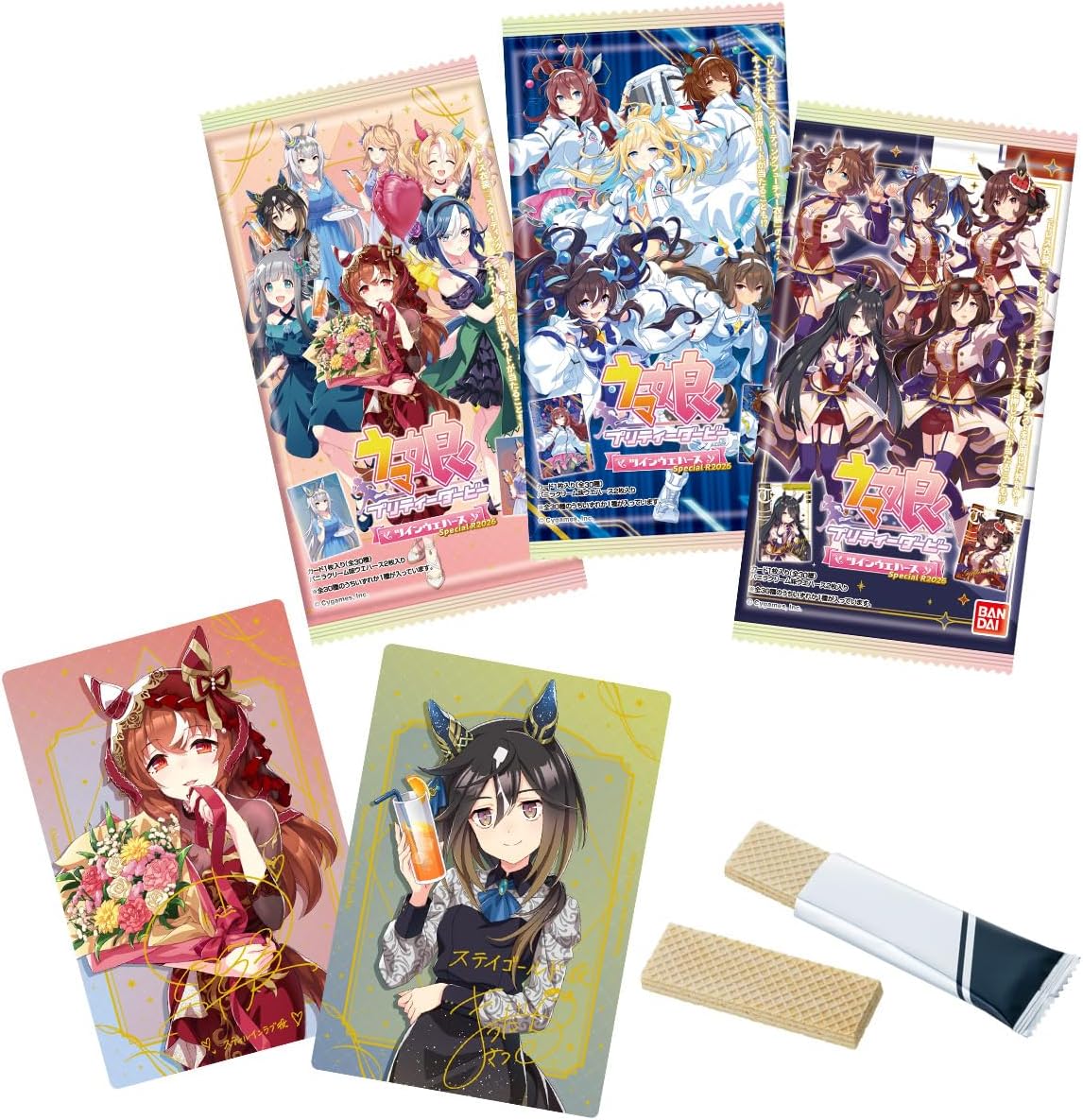 Bandai Uma Musume Pretty Derby Twin Wafer Special R 2026 (1Box 20pcs)