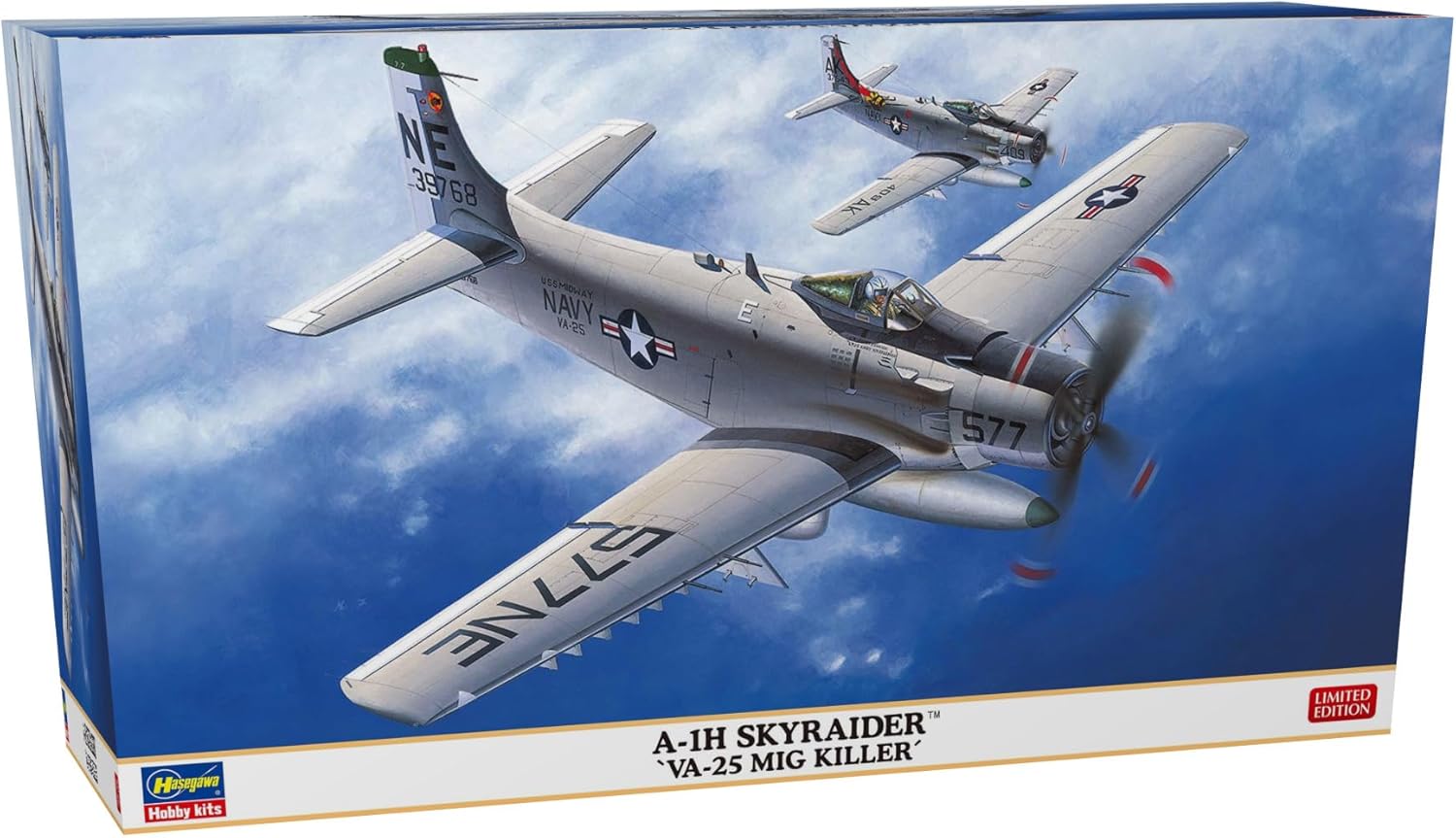 Hasegawa 02527 1/72 A-1H Skyraider VA-25 MiG Killer - BanzaiHobby