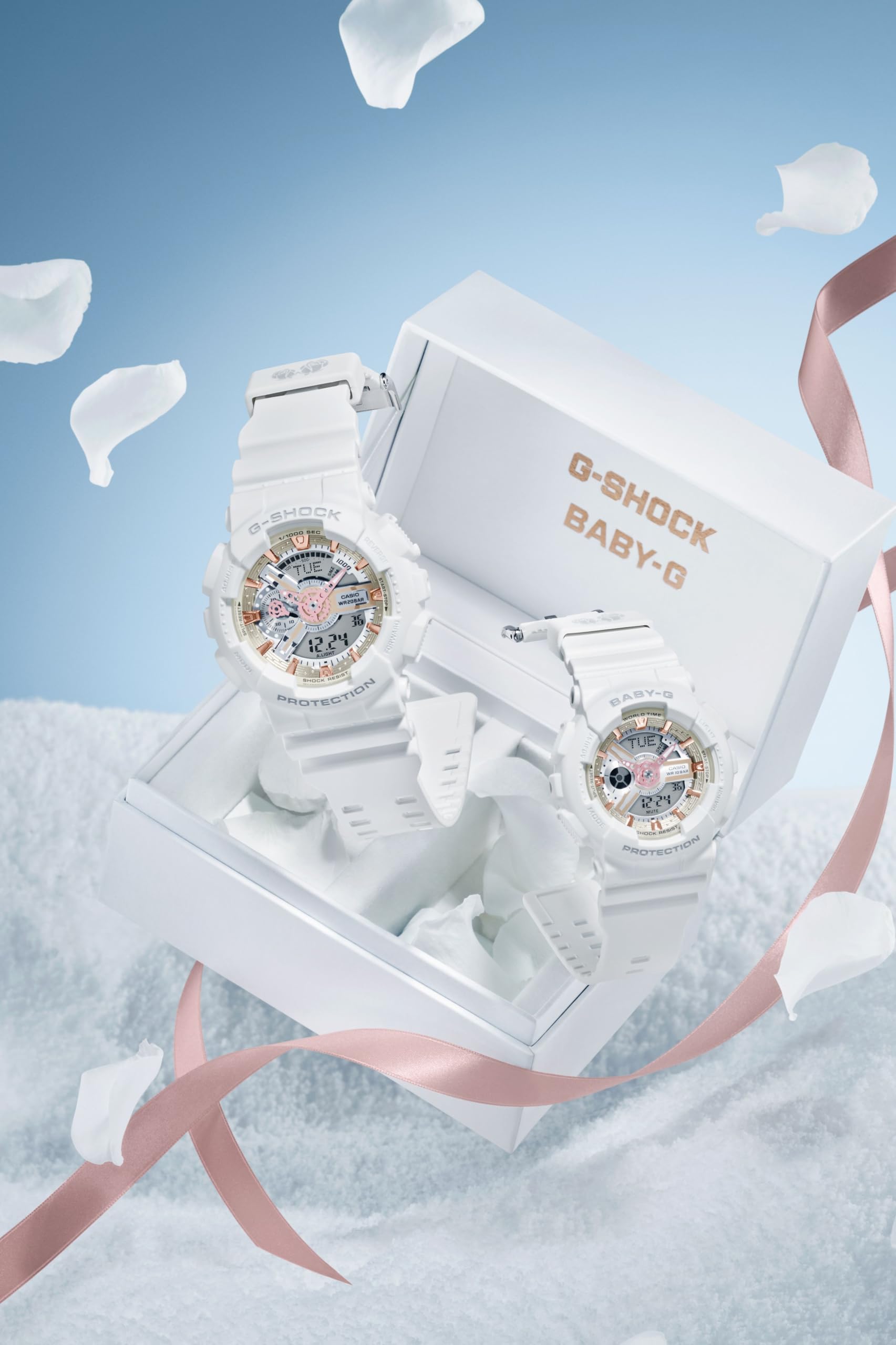 [カシオ] 腕時計 ジーショック 【国内正規品】G PRESENTS LOVER'S COLLECTION 2024 G-SHOCK × BABY-G ペアウォッチ LOV-24A-7AJR ホワイト