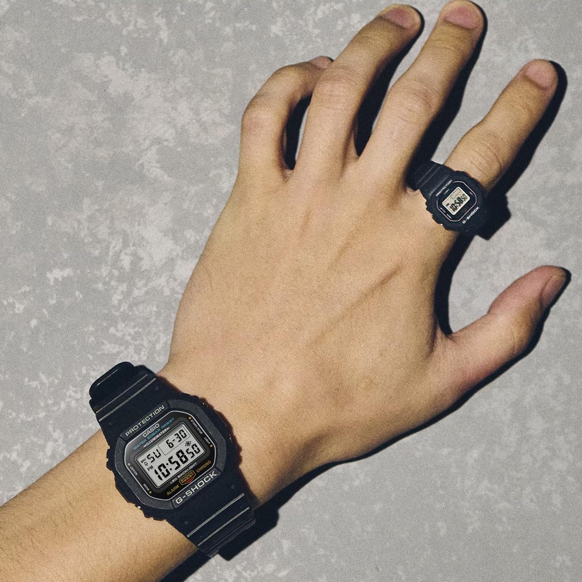 CASIO G-SHOCK nano 5600 SERIES RING WATCH DWN-5600-4 カシオ リングウォッチ レッド [並行輸入品]
