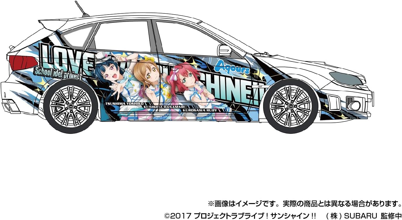 Aoshima 1/24 Itasha Series No.2 Love Live Sunshine!! GRB Impreza WRX STI '10 (Subaru) - BanzaiHobby