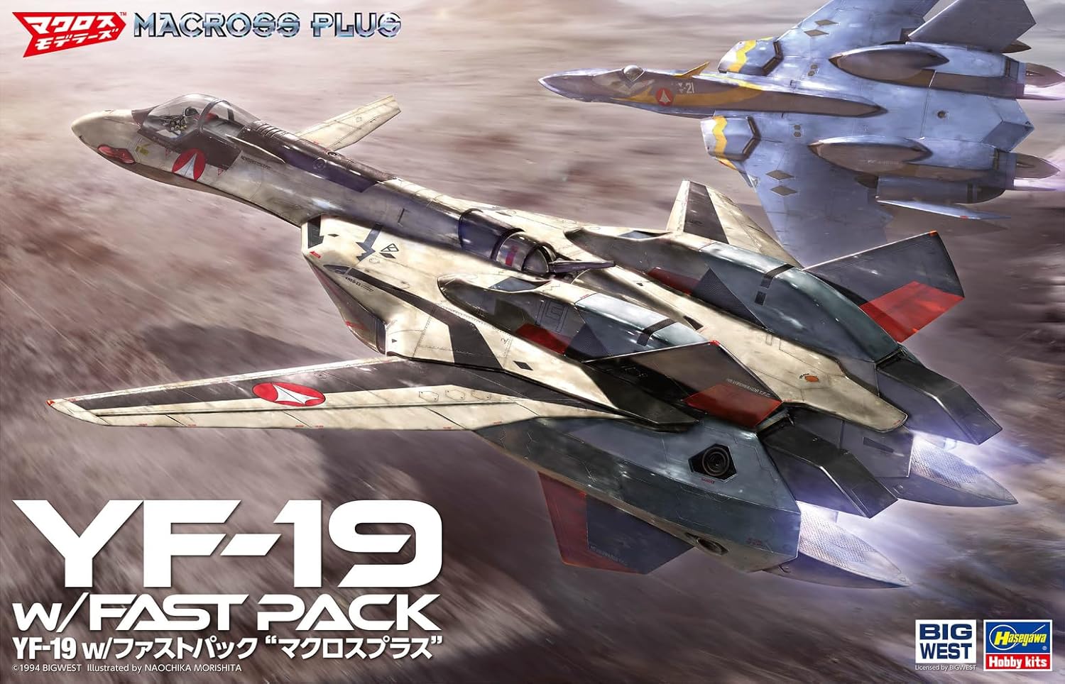 Hasegawa 65888 1/48 Macross Plus YF-19 w/Fast Pack - BanzaiHobby