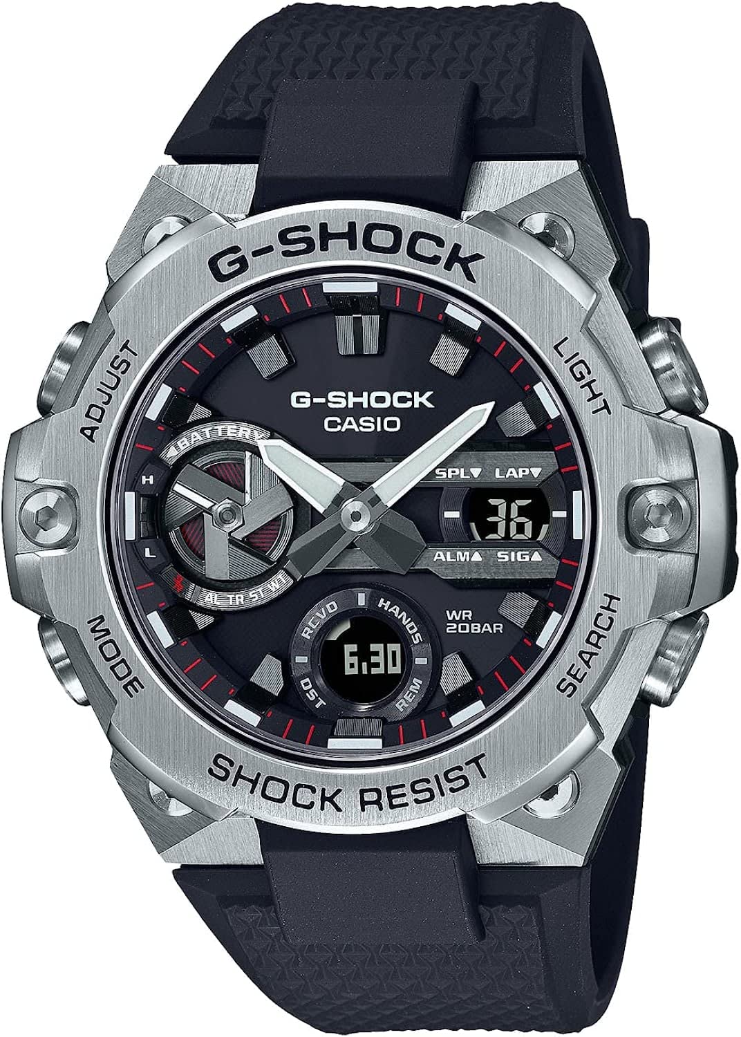 CASIO カシオ G-SHOCK ジーショック Gショック Gスチール G-STEEL Bluetooth 腕時計 時計 メンズ タフソーラー ステンレス GST-B400-1A [並行輸入品]