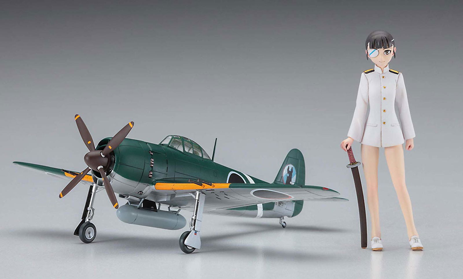 Hasegawa Strike Witches Mio Sakamoto w/George (1/72) - BanzaiHobby