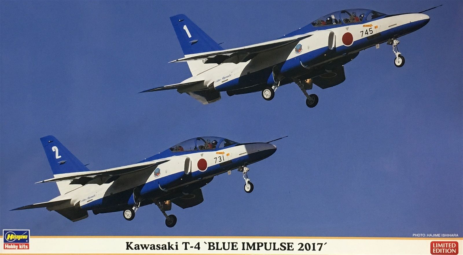 Hasegawa 1/72 Kawasaki T-4 Blue Impulse 2017 Set of 2 - BanzaiHobby