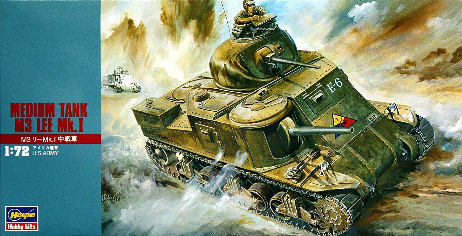 Hasegawa 1/72 M3 Medium Tank M3 Lee Mk.I - BanzaiHobby